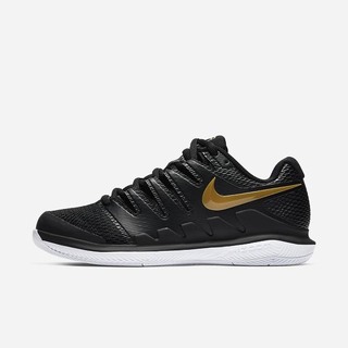 Adidasi Tenis Nike NikeCourt Air Zoom Vapor X Hard-Court Dama Negrii Albi Metal Aurii | YXAP-78143